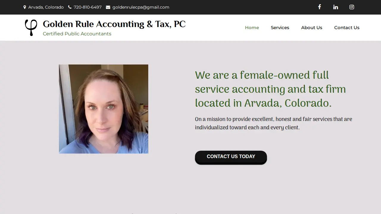 Golden Rule Accounting & Tax, PC website