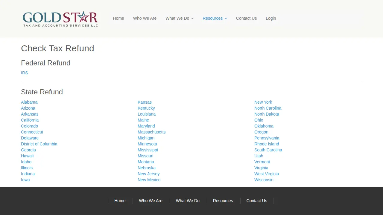 Gold Star Tax and Accounting Services LLC page