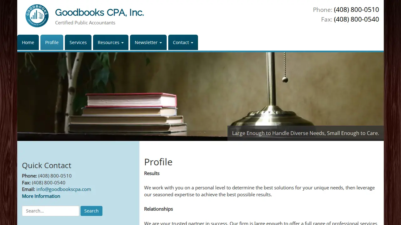 GOODBOOKS CPA, INC page