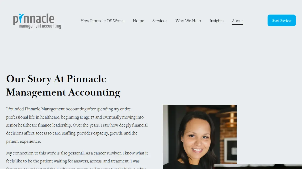 Pinnacle Management Accounting page