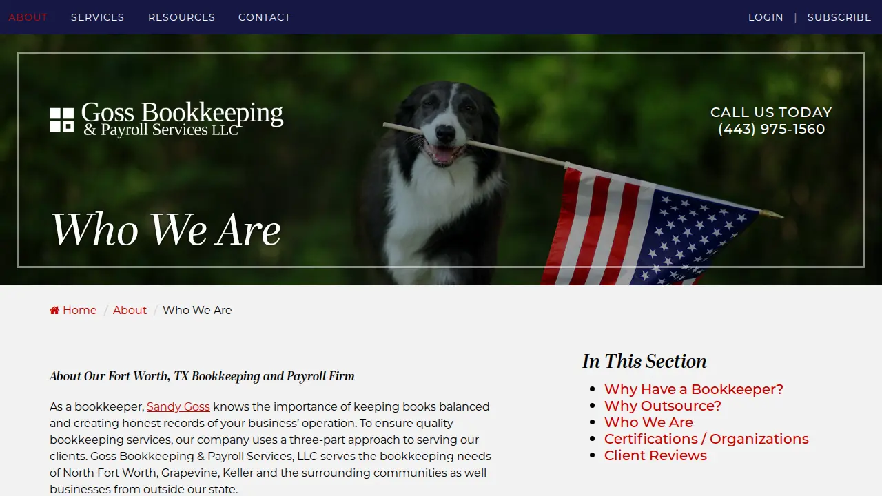 Goss Bookkeeping & Payroll Services, LLC page