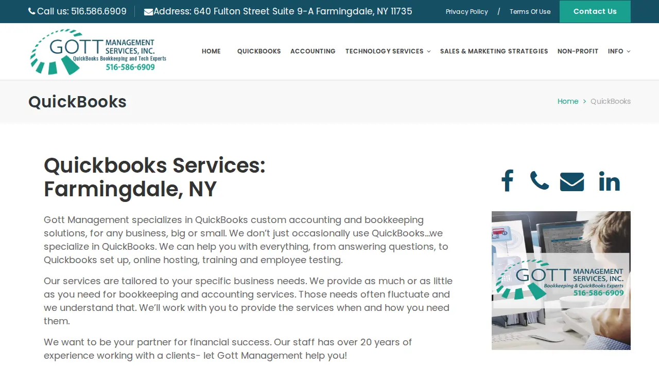 Gott Management Services page