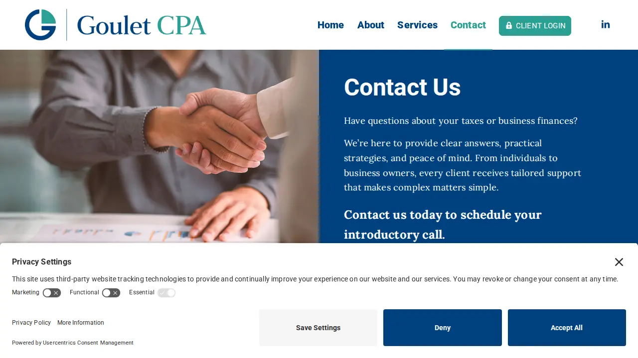 Goulet CPA, PLLC page