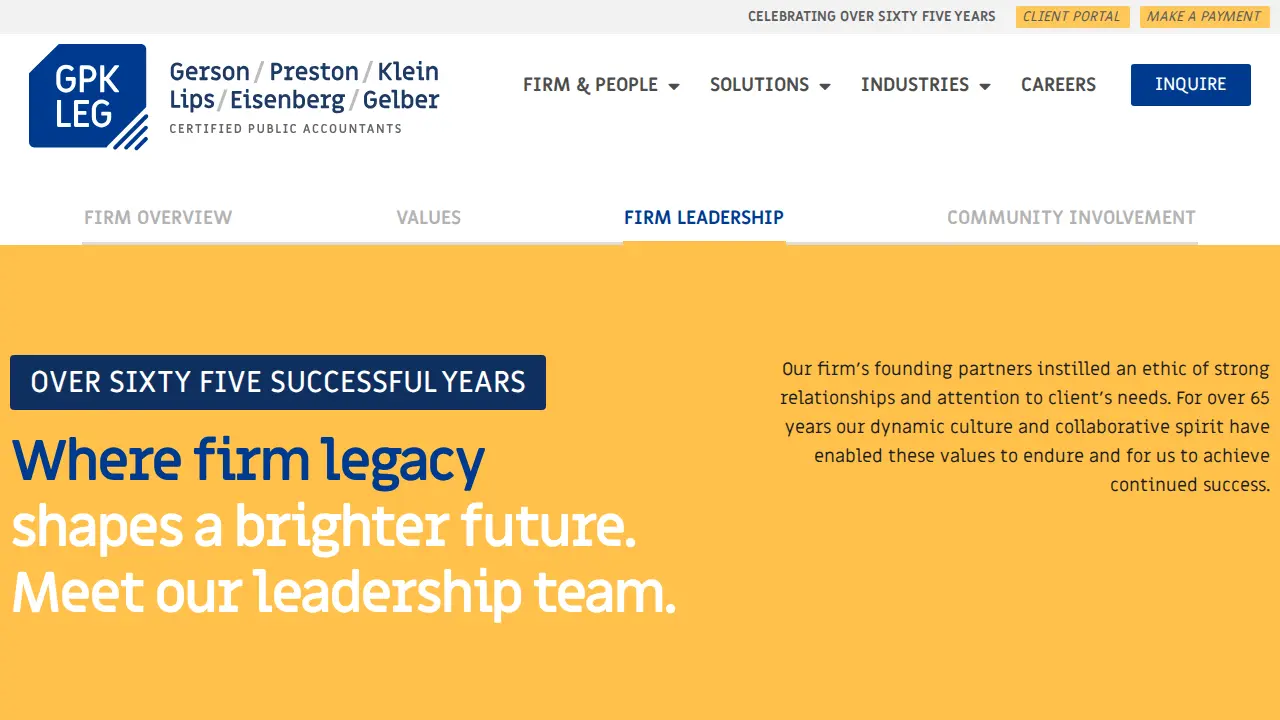 Gerson,Preston,Klein, Lips, Eisenberg & Gelber P.A. page