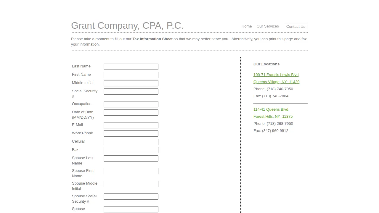 Grant Company, CPA, PC page