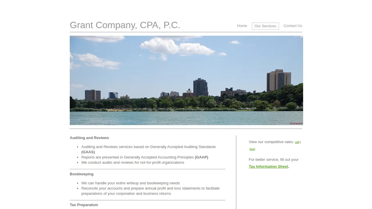 Grant Company, CPA, PC page