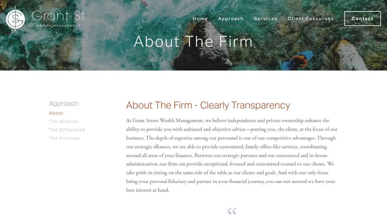 Grant Street Wealth Management page