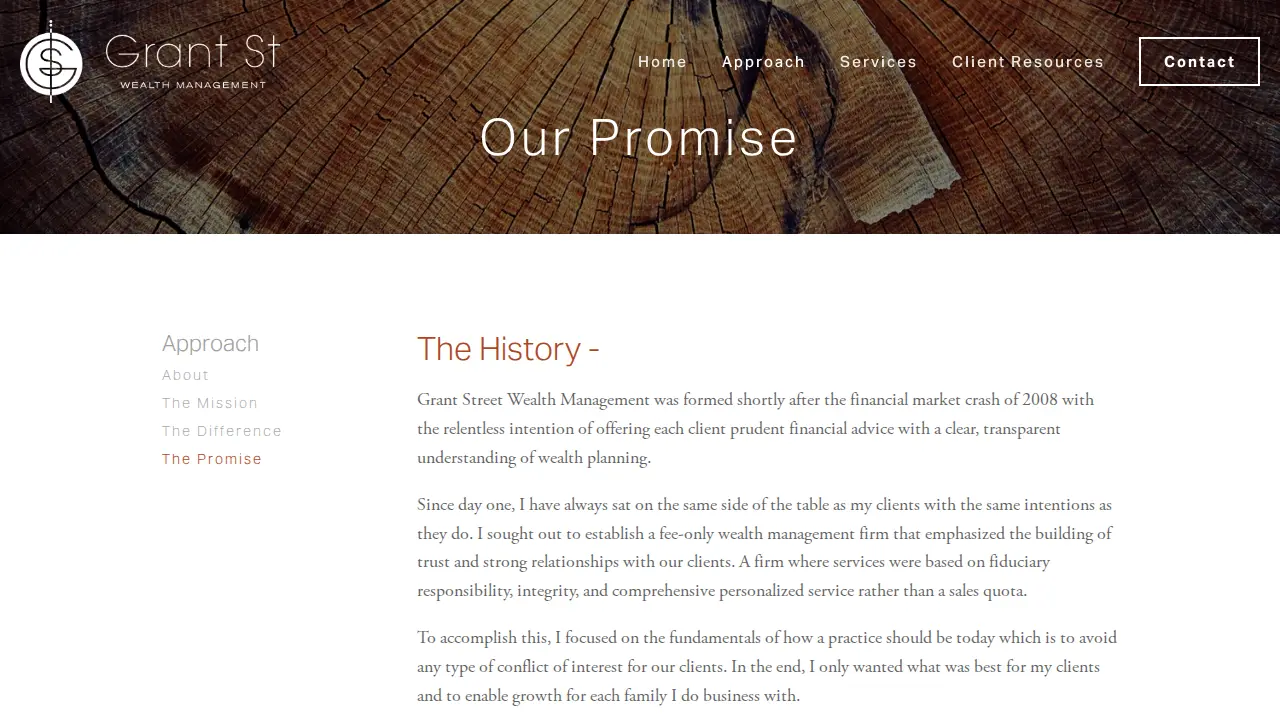 Grant Street Wealth Management page