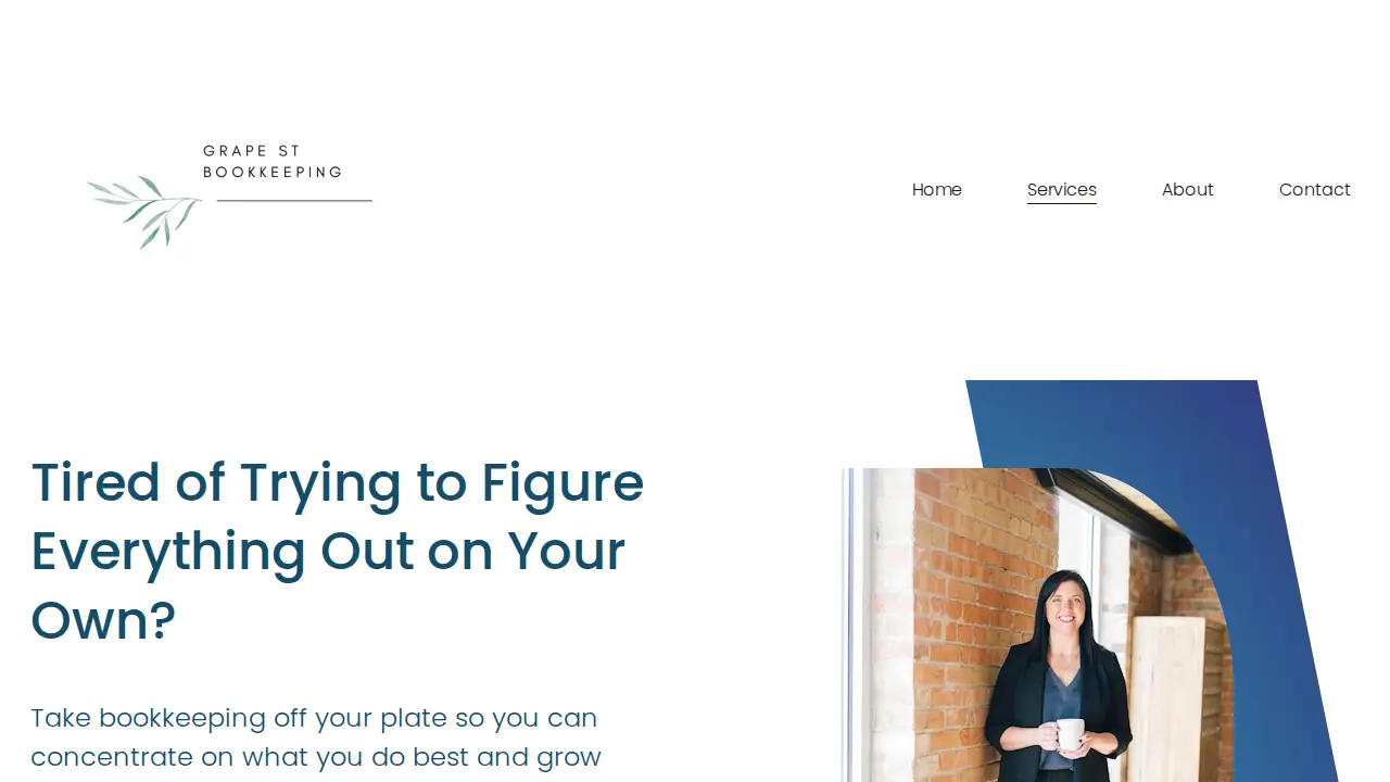 Grape Street Bookkeeping page