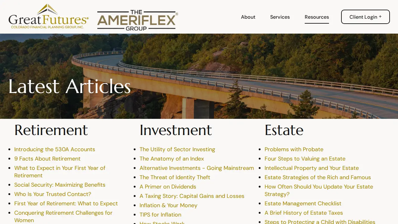 Great Futures page