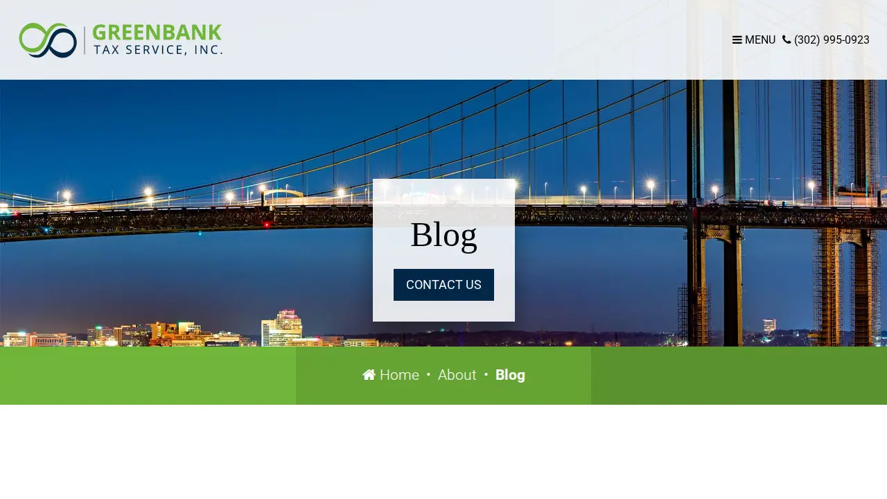 Greenbank Tax Services page