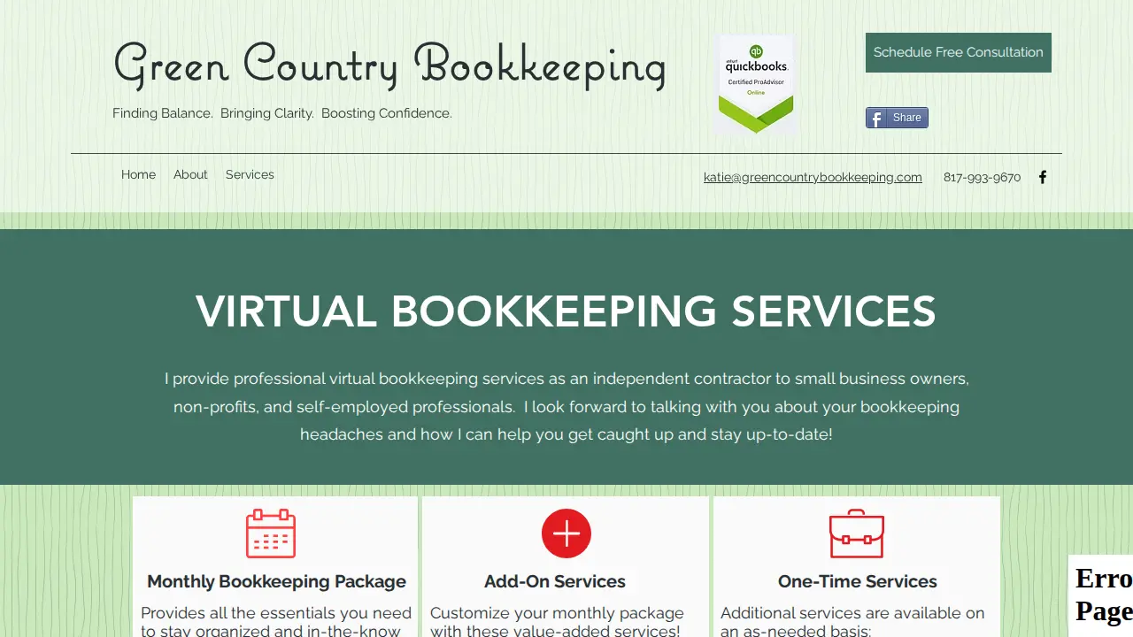 Green Country Bookkeeping, LLC page