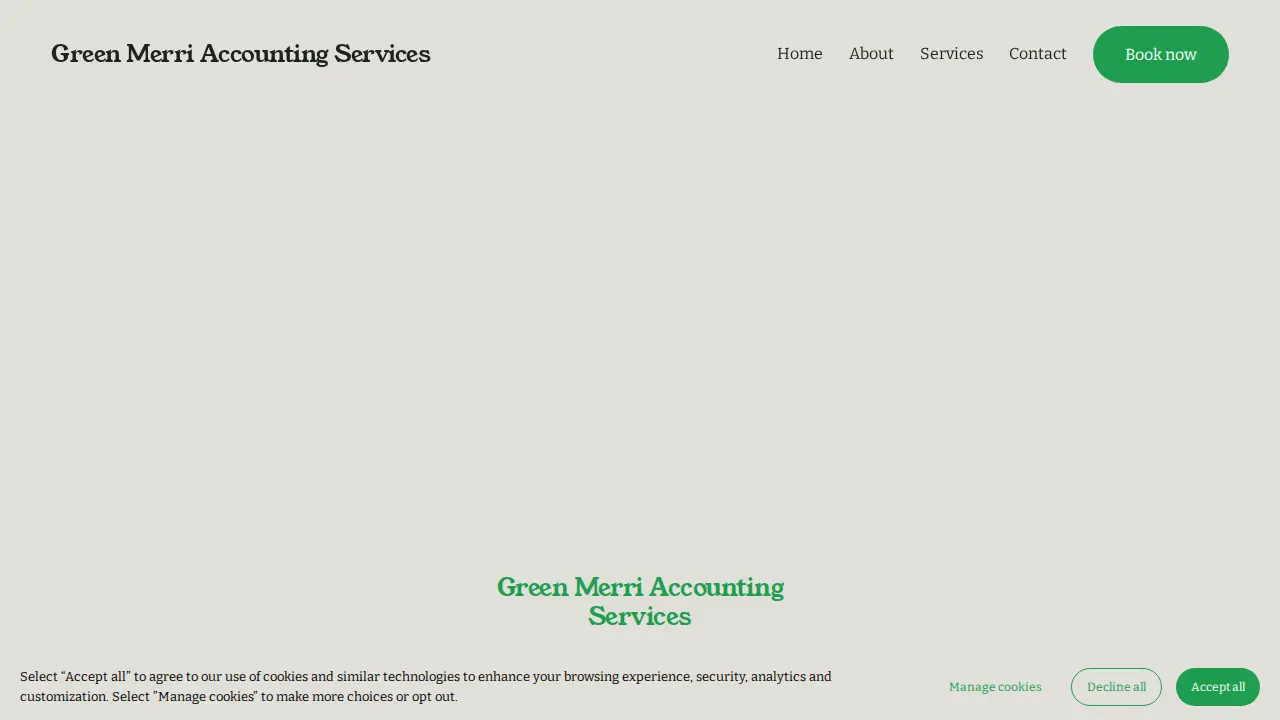 Green Merri Accounting Services page