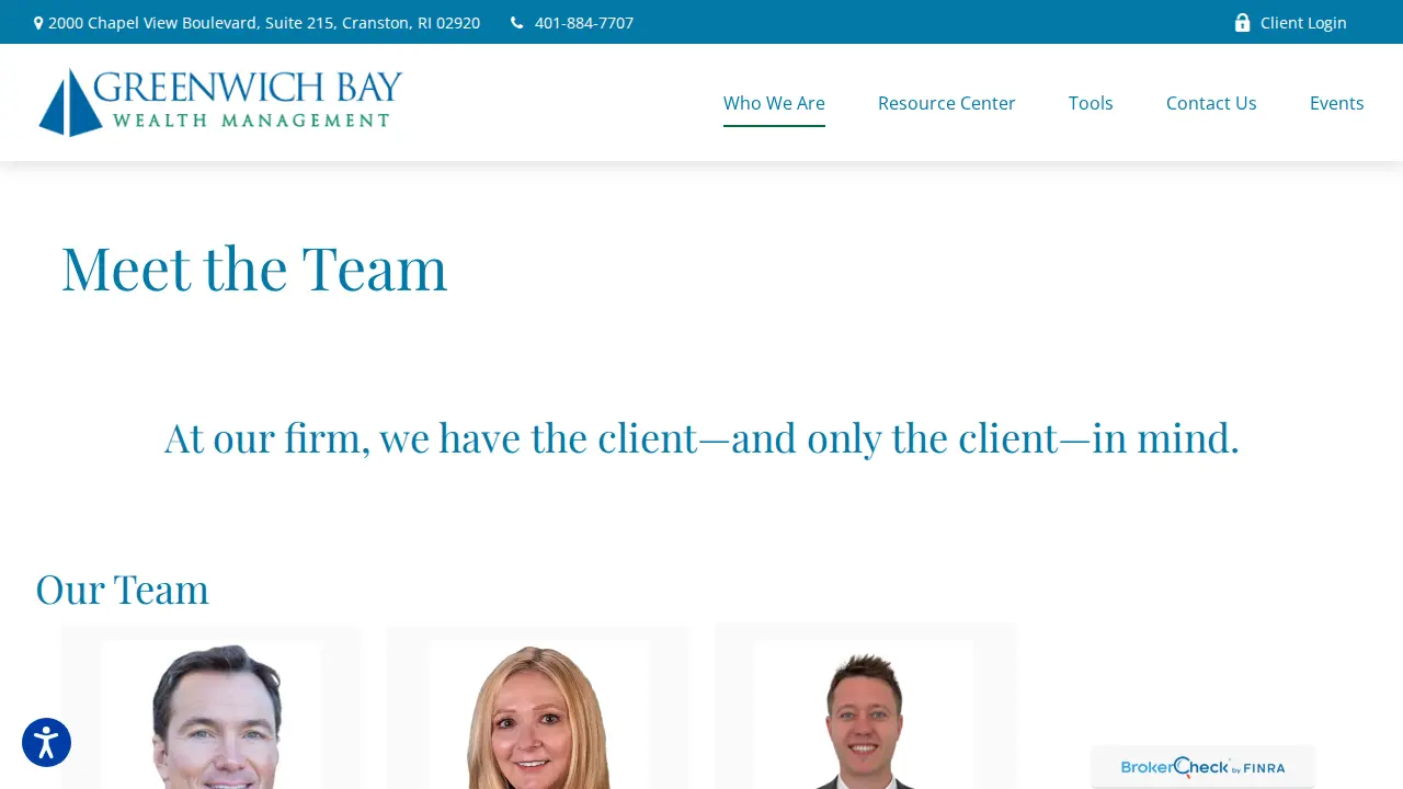 Greenwich Bay Wealth Management page