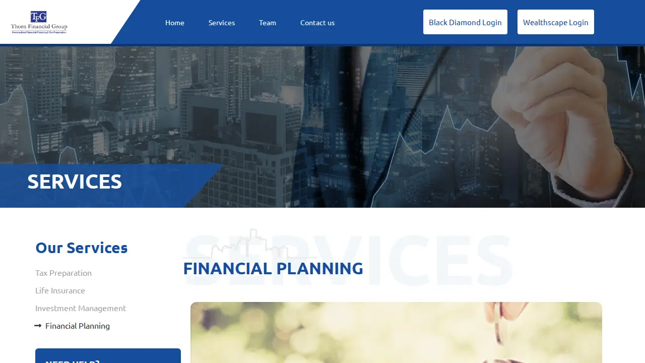 Thorn Financial Group page