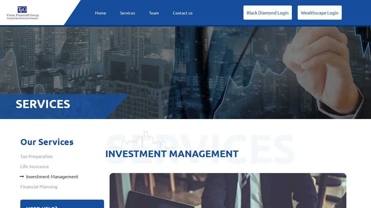 Thorn Financial Group page