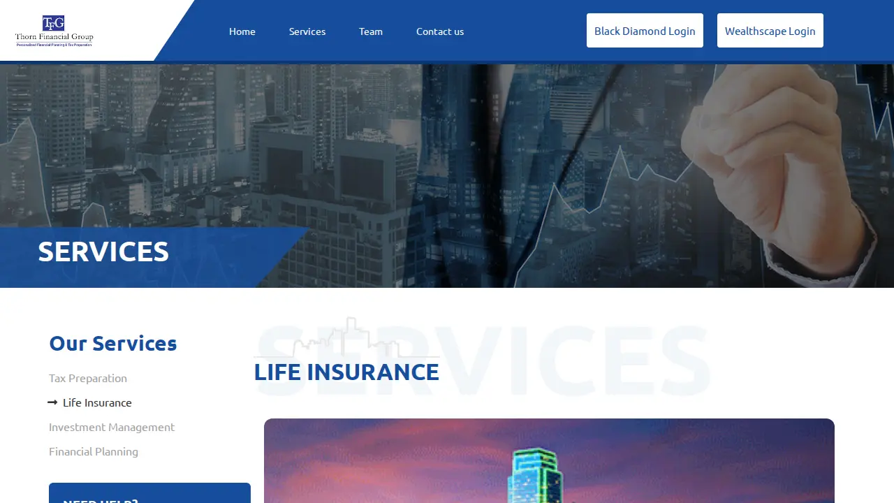 Thorn Financial Group page