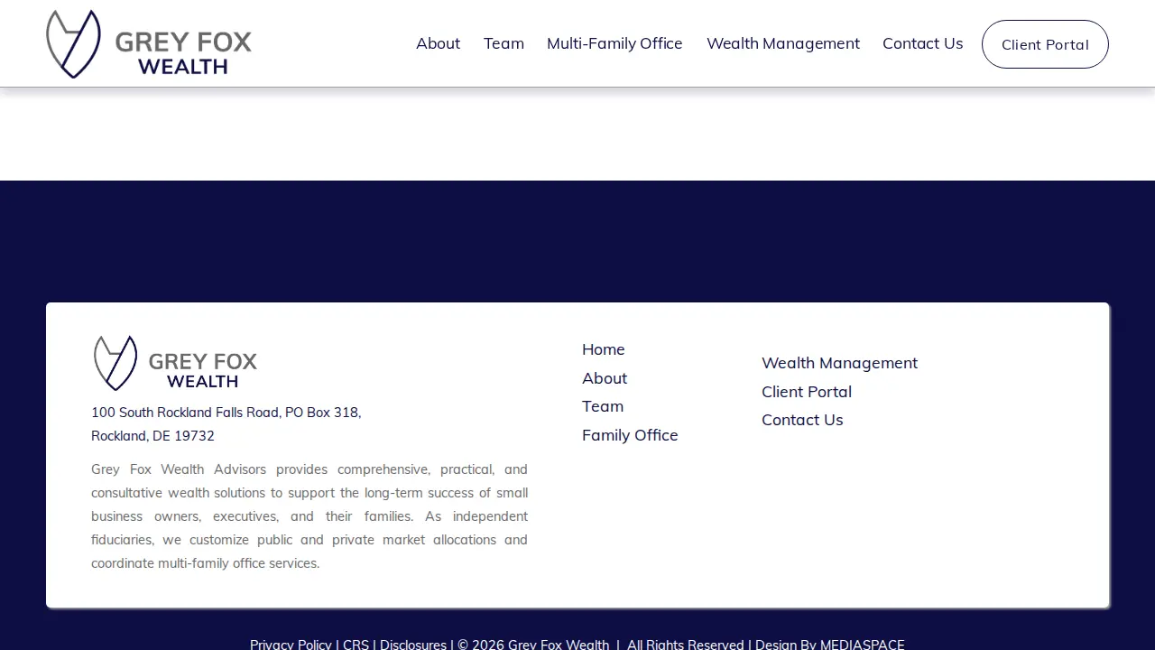 Grey Fox Wealth Advisors page