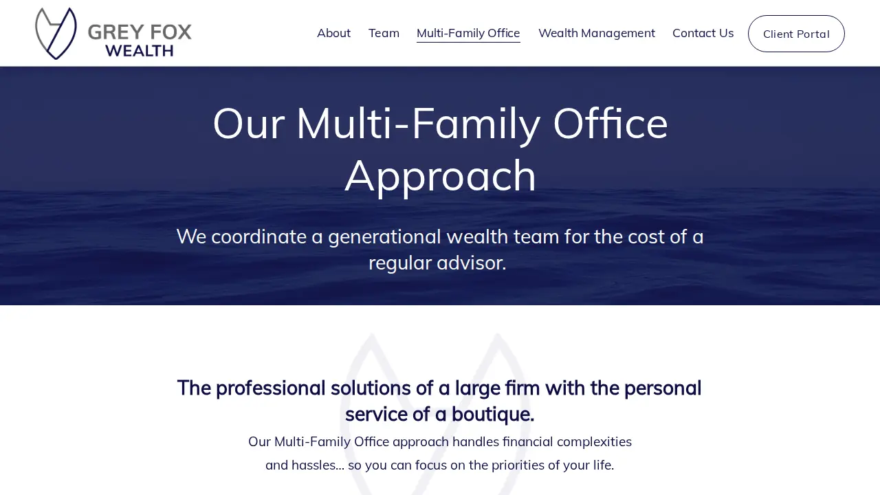 Grey Fox Wealth Advisors page