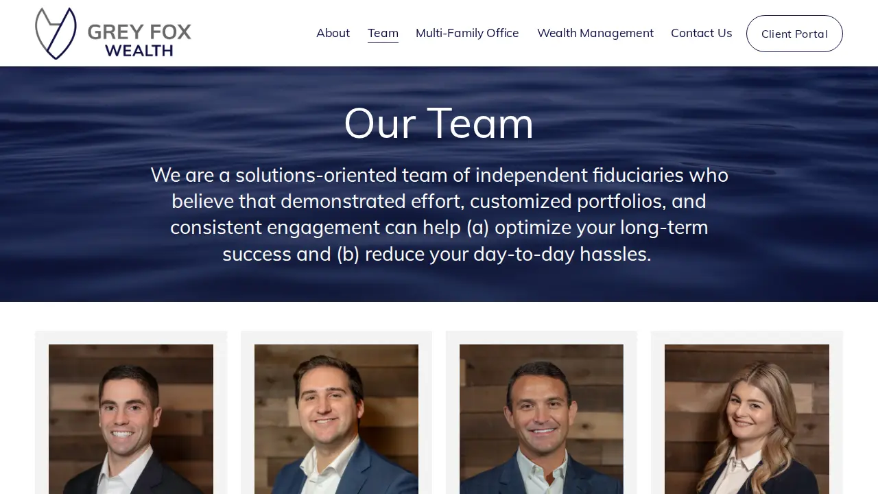 Grey Fox Wealth Advisors page