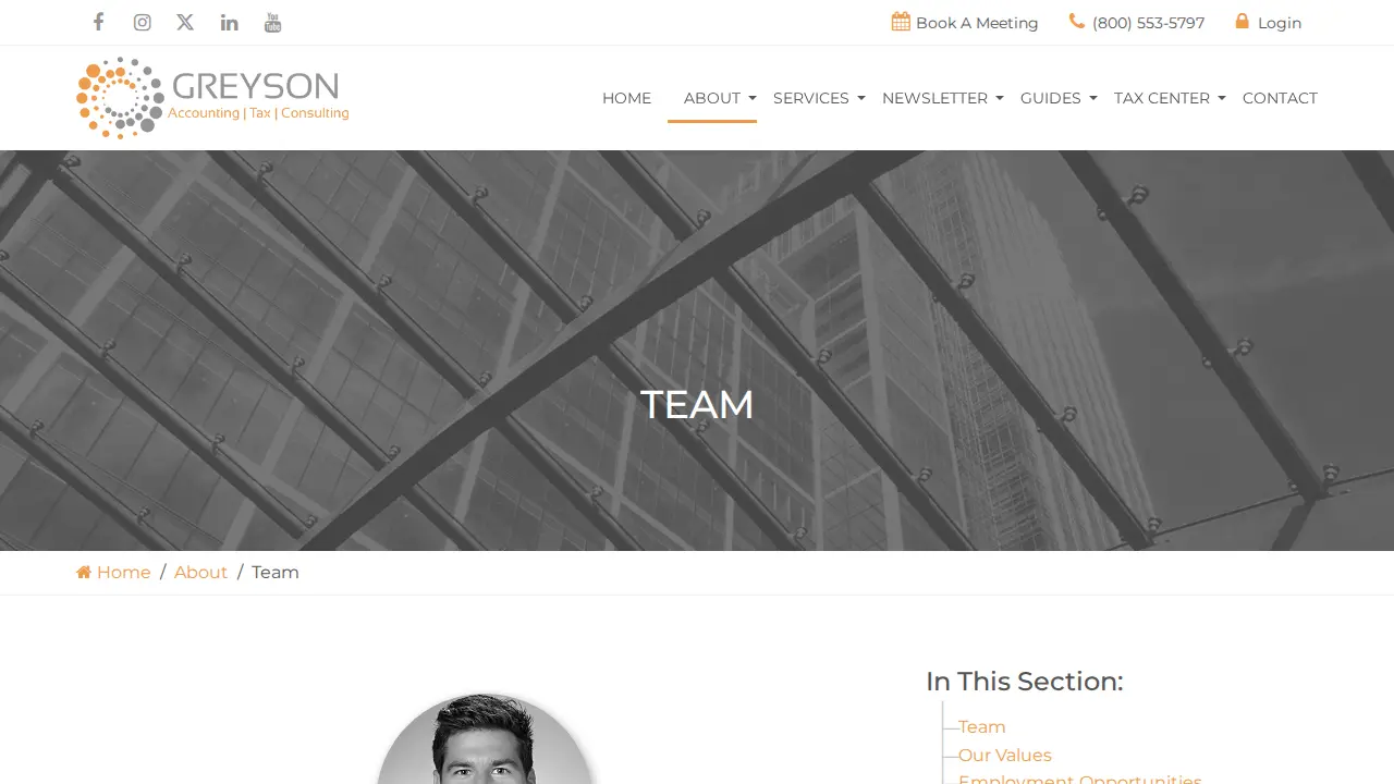 Greyson Tax & Consulting page