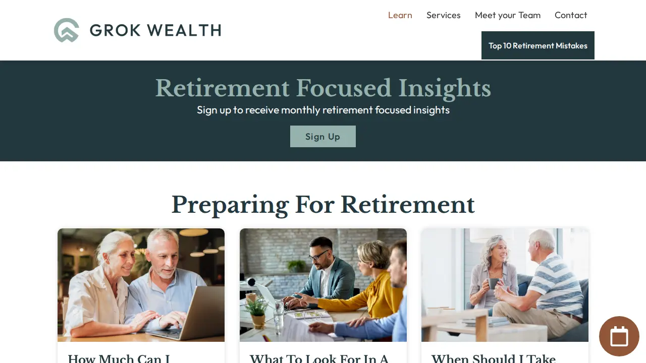 Grok Wealth page