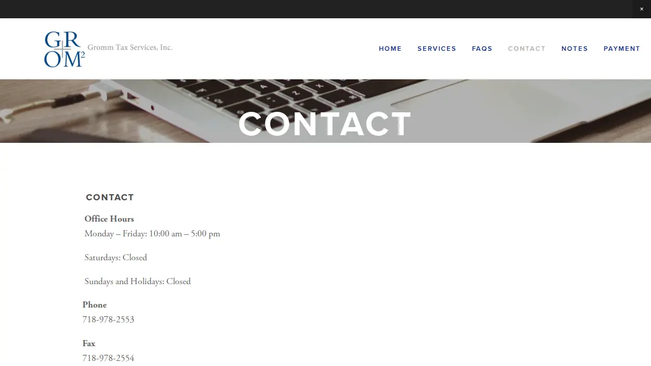 Gromm Inc. page