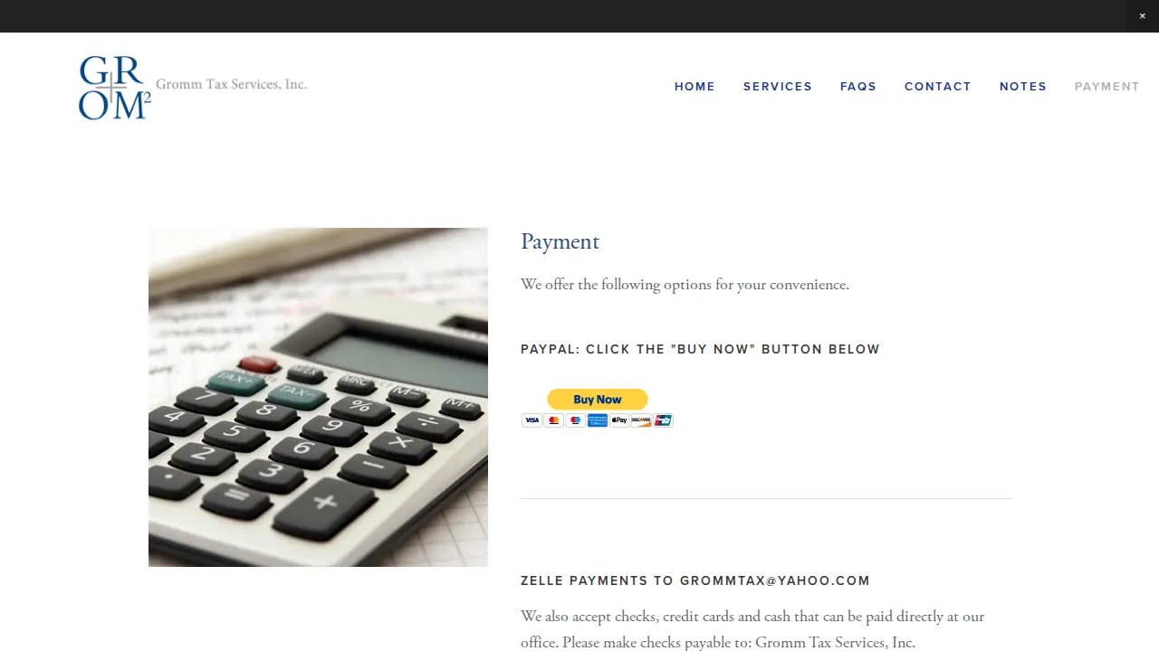 Gromm Inc. page