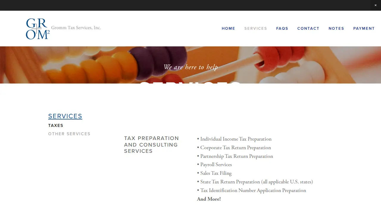 Gromm Inc. page