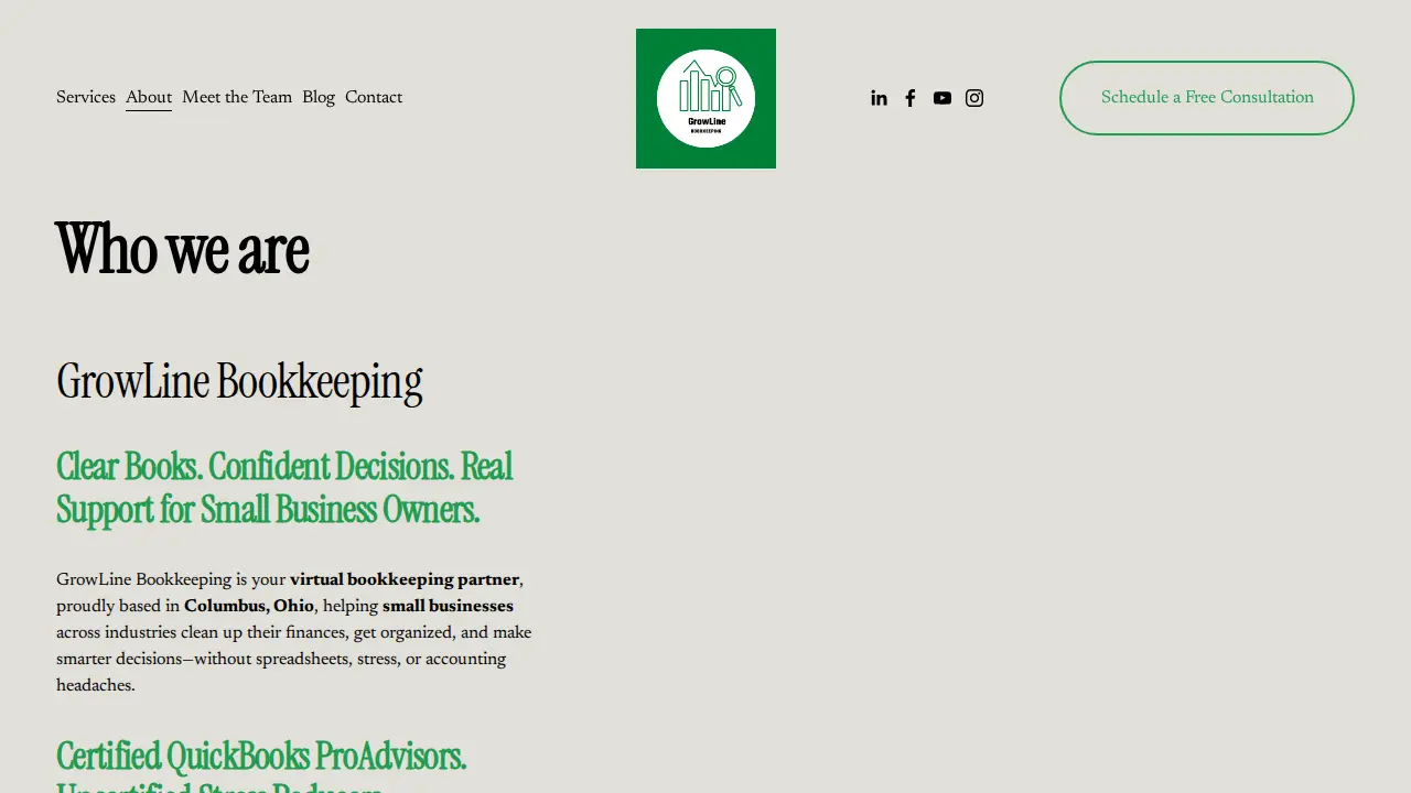 GrowLine Bookkeeping, LLC page