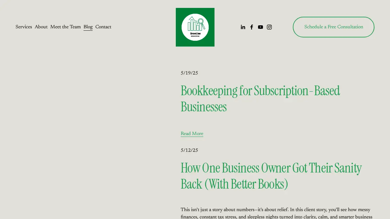 GrowLine Bookkeeping, LLC page
