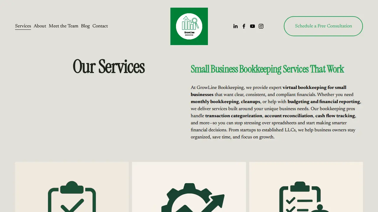GrowLine Bookkeeping, LLC page