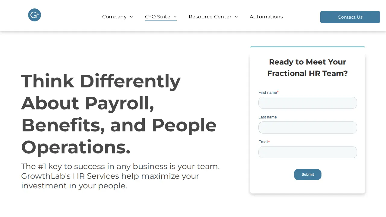 GrowthLab Financial Services page