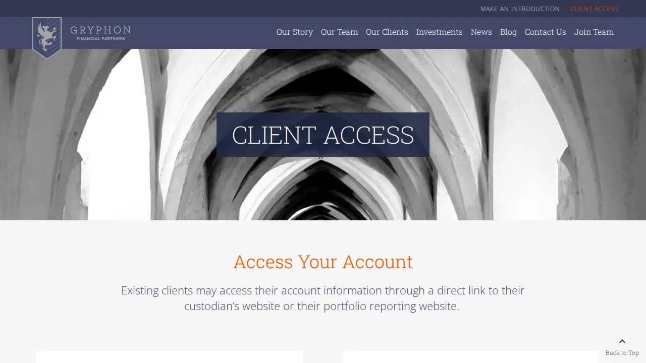 Gryphon Financial Partners page