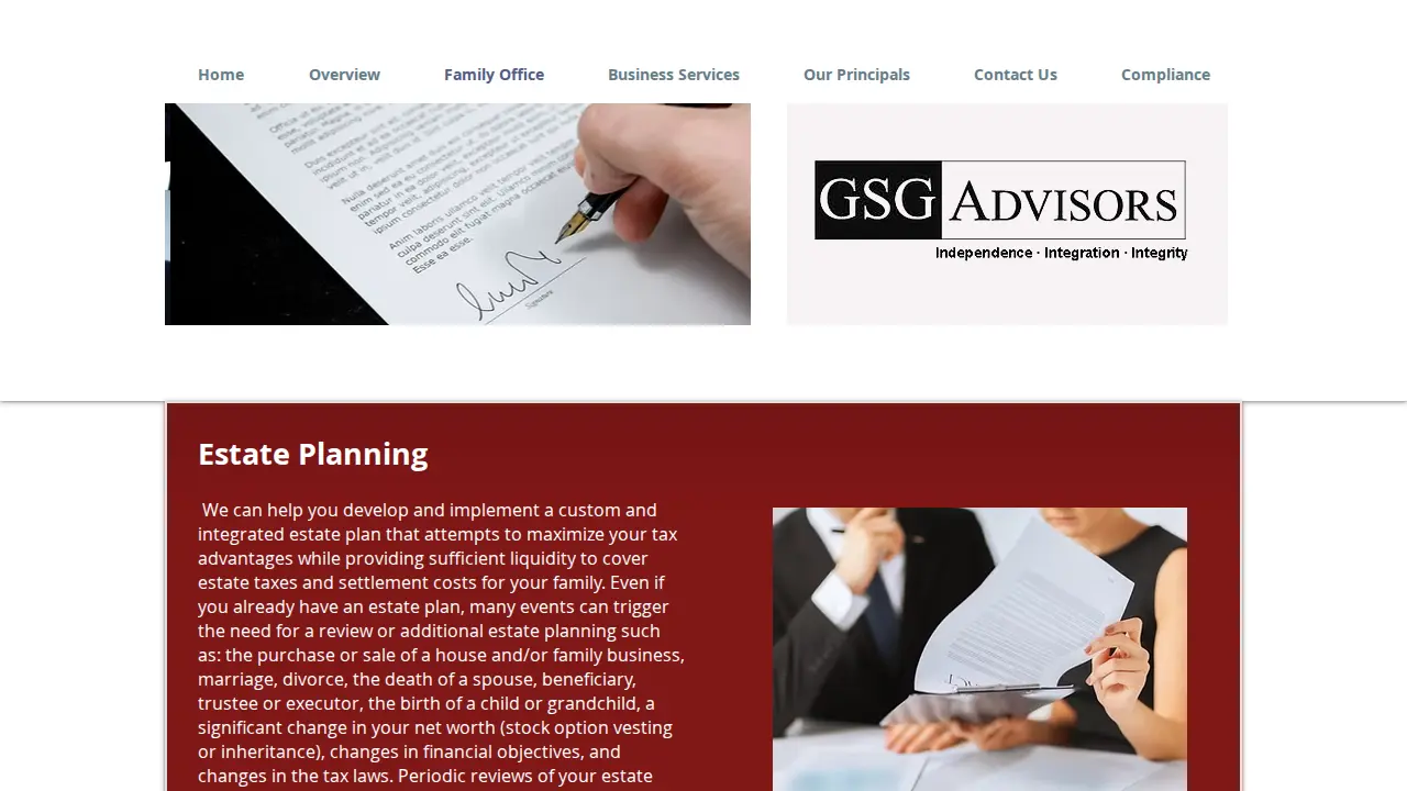 GSG Advisors LLC page