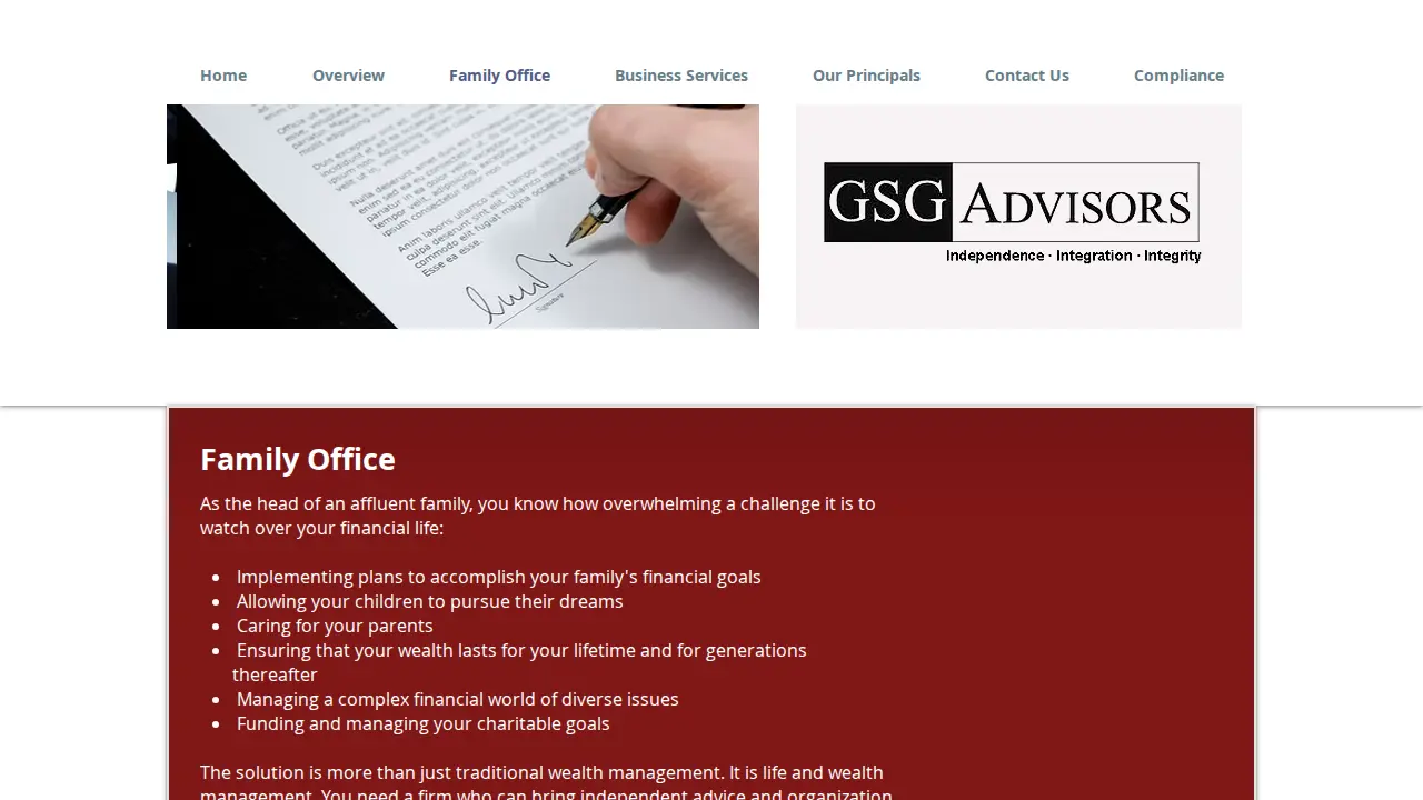 GSG Advisors LLC page