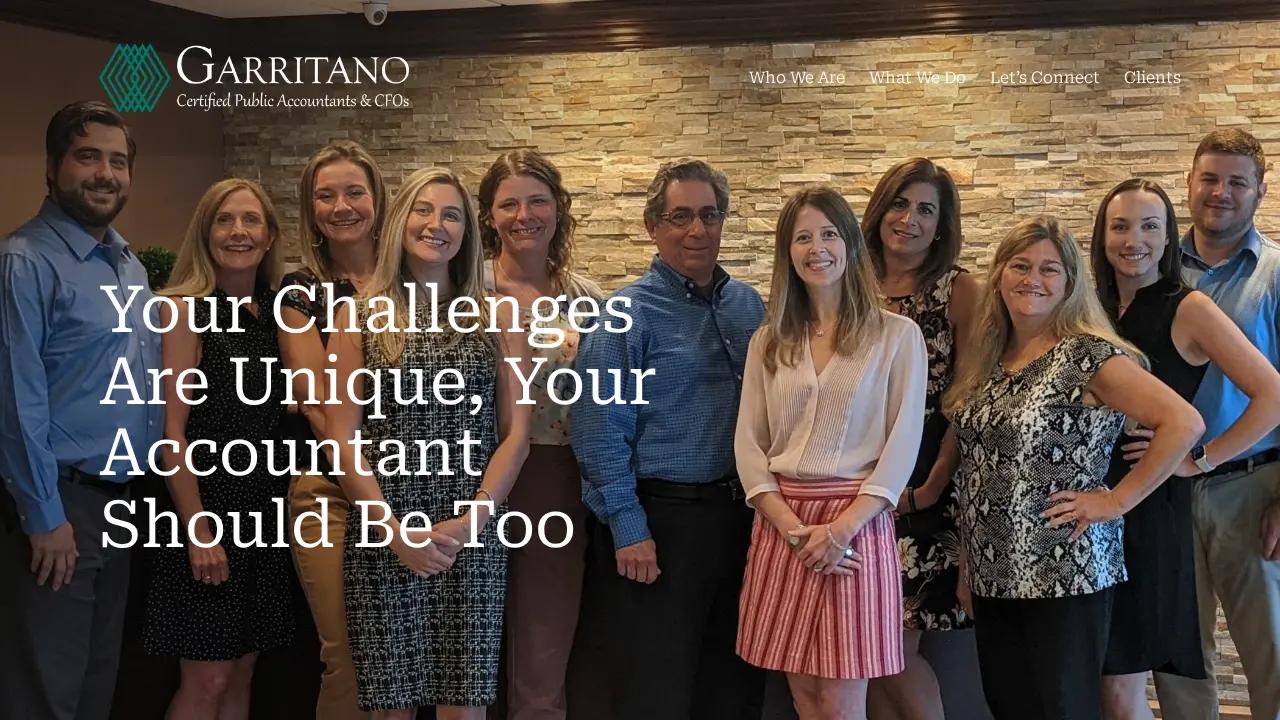 Garritano CPAs, CFOs page