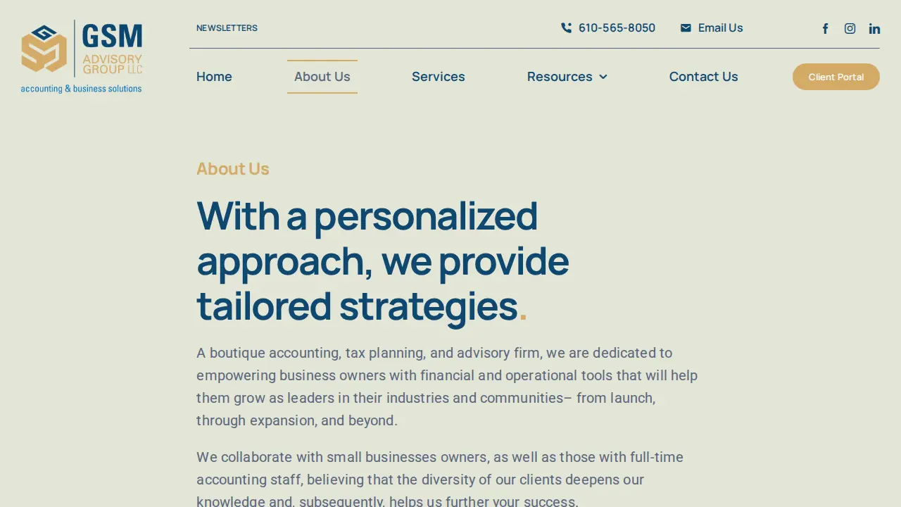 GSM Advisory Group, LLC page
