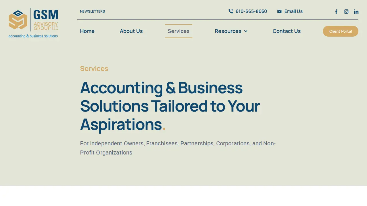 GSM Advisory Group, LLC page