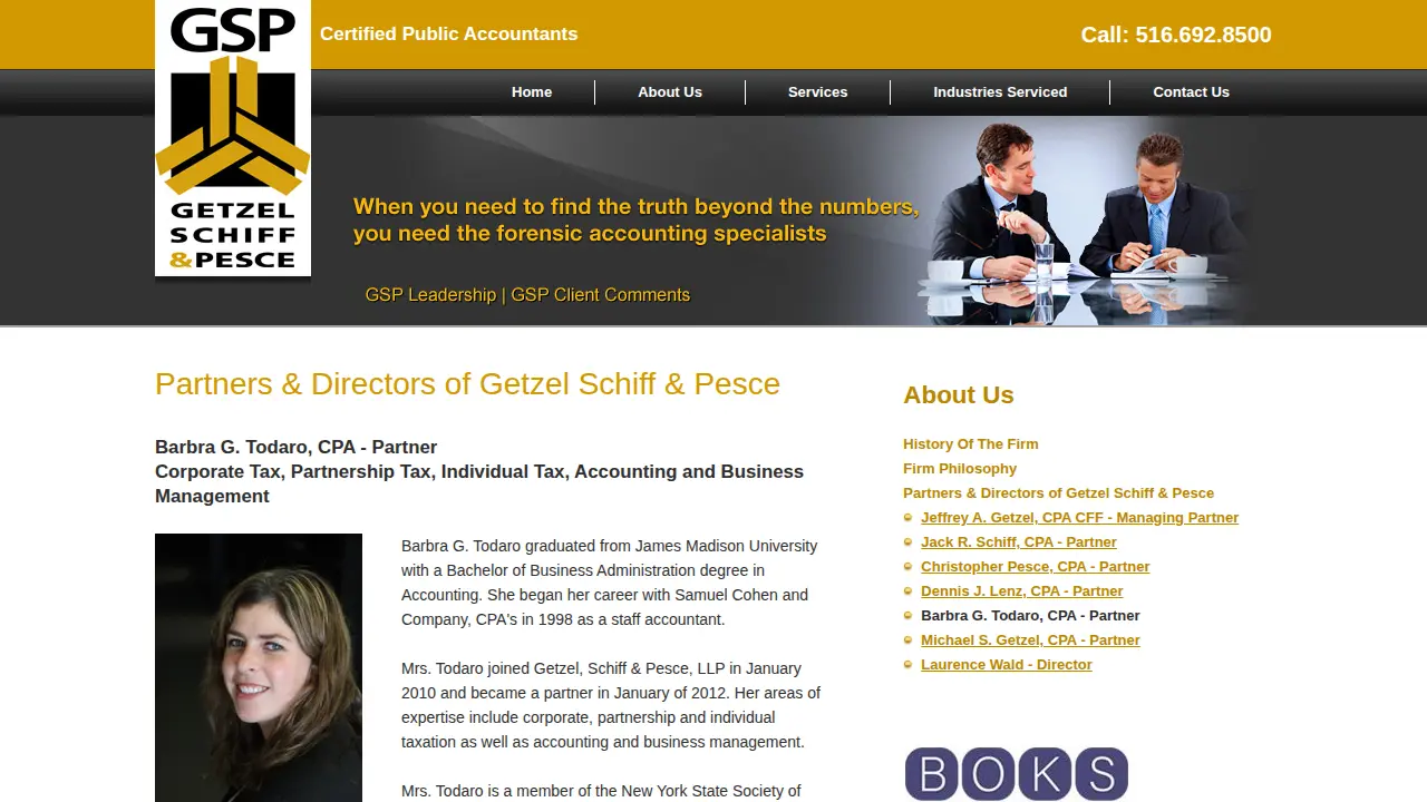 Getzel Schiff & Pesce LLP page