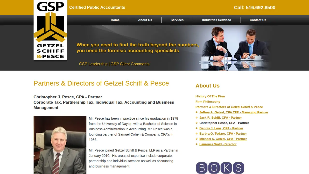 Getzel Schiff & Pesce LLP page