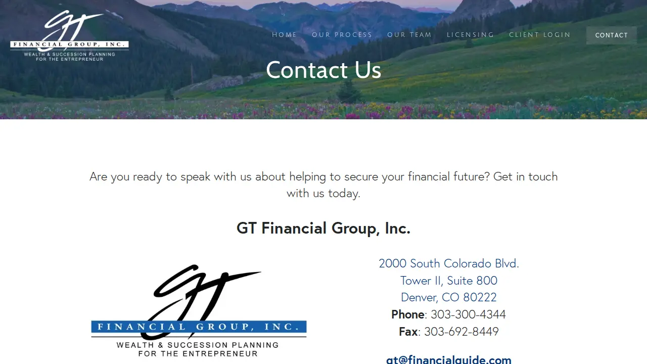 GT Financial Group, Inc. page