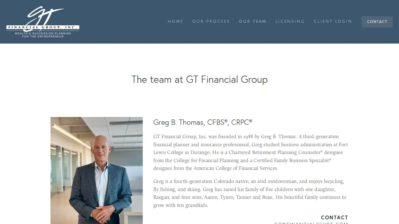 GT Financial Group, Inc. page