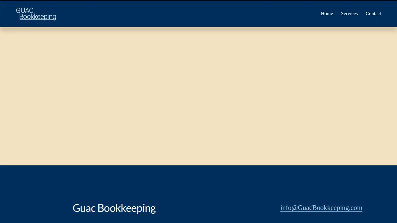 Guac Bookkeeping page