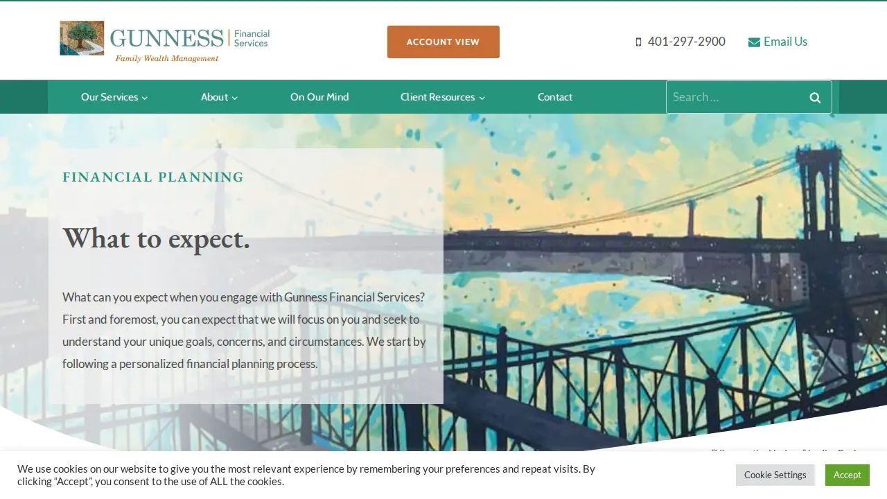 Gunness Financial Services page