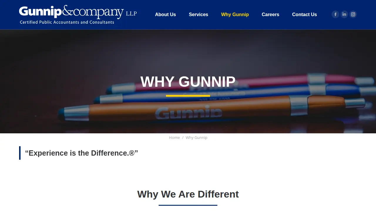 Gunnip & Company CPAs page