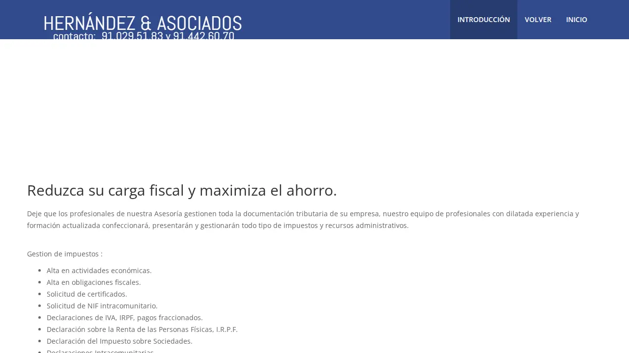 HA Asesores Empresariales page
