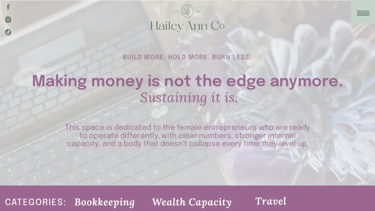 Hailey Ann Co page
