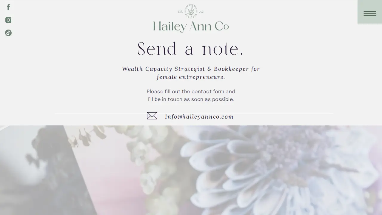 Hailey Ann Co page