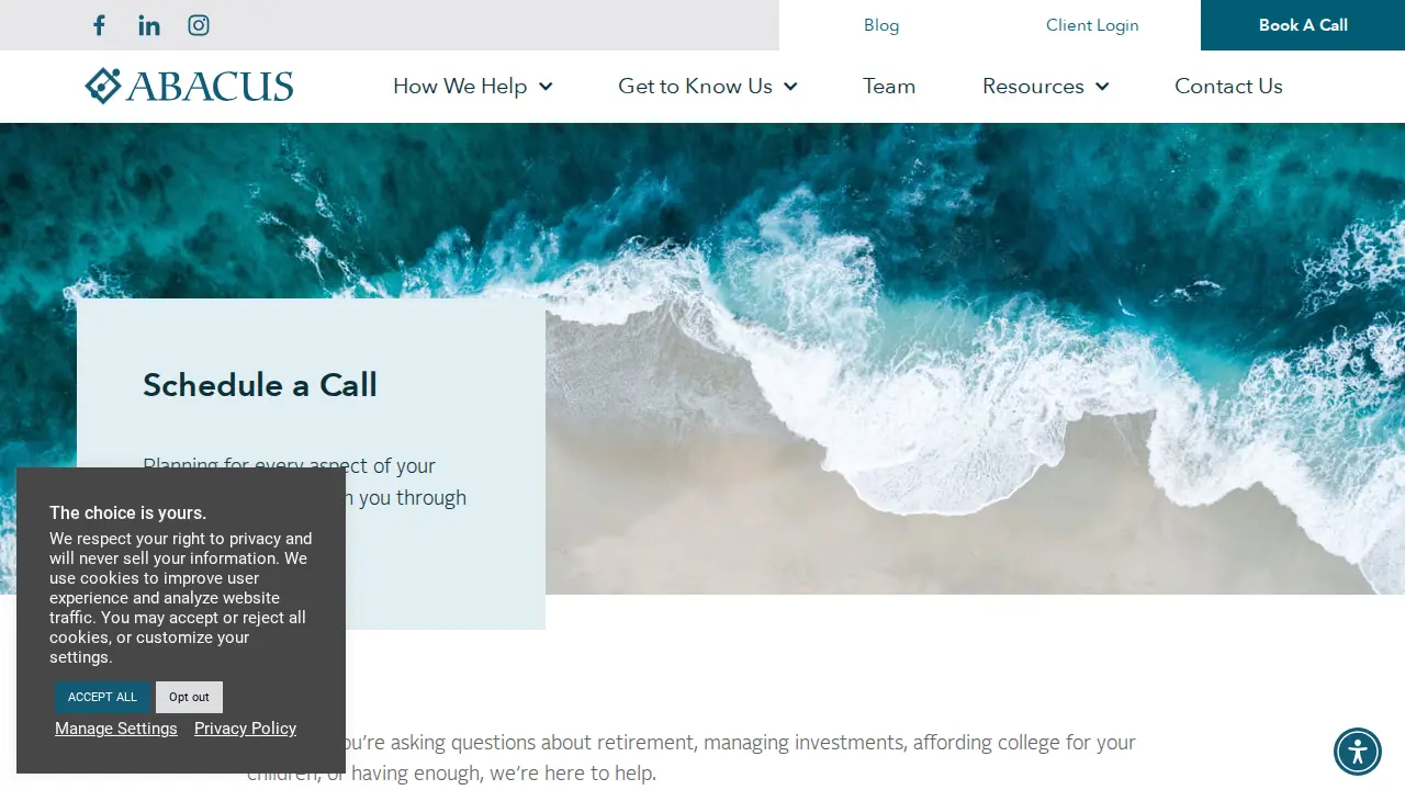 Halcyon Financial Planning page